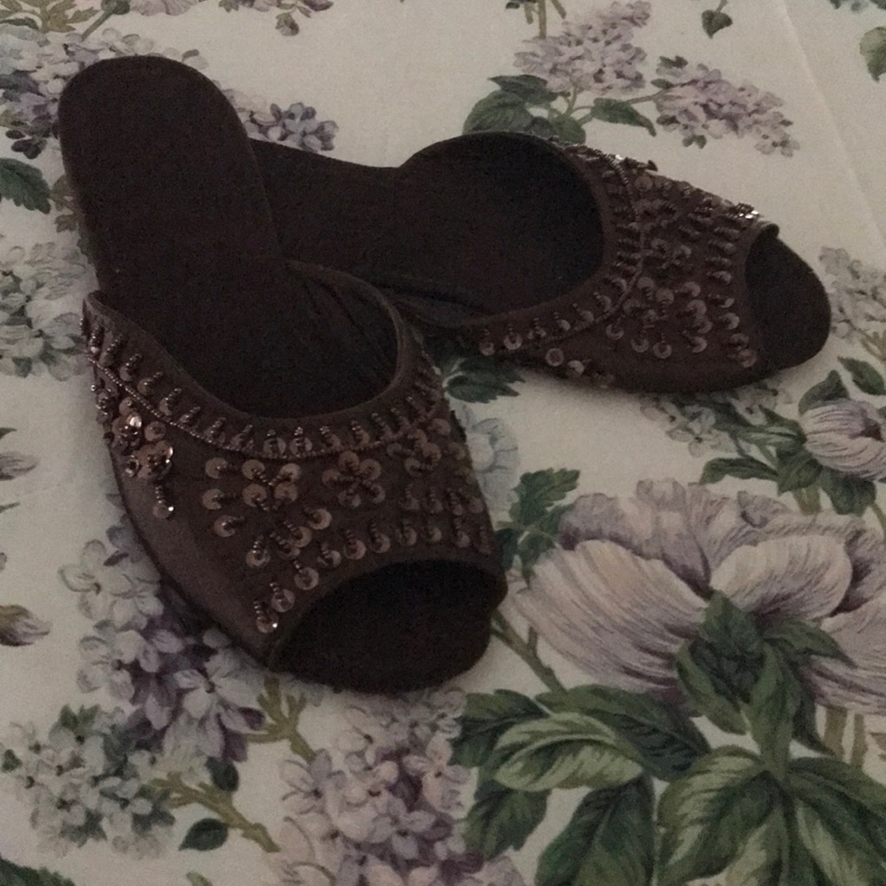 Capellini of New York Sequin Beaded Sandals